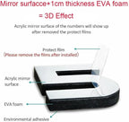 DIY 3D Wall Clock Large Frameless Watch Mirror Surface Wall Art Clock - Image 4