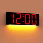 JALL 12'' Large Digital Wall Clock, Big LED Number Dispaly, RGB Colors by JALL