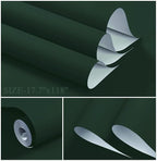 Dimoon 394''x17.7'' Dark Green Peel and Stick Wallpaper Contact Paper Modern - Image 2
