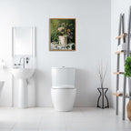 AtterrirArt Framed Funny Bathroom Wall Art, Toilet Paper Picture Painting Print - Image 4