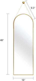 Full Length Mirror, Arched Wall Mounted Mirror, Wall Mirrors Full Length - Image 4