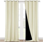 NICETOWN Warm Curtains for Winter, Thermal Insulated 100% Blackout Sound Proof by NICETOWN