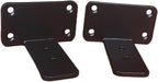 2 Pack - 4 inch Black Hidden L Shelf Bracket Iron Floating Shelf Brackets by MHMYDZ