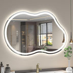 SMIROR Irregular Led Backlit Bathroom Mirror 48 x 26 inch, Asymmetrical Cloud - Image 9