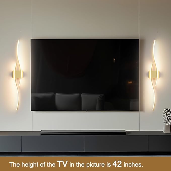Modern Wall Sconces Set of 2, Dimmable LED - Image 2