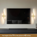 Modern Wall Sconces Set of 2, Dimmable LED - Image 2