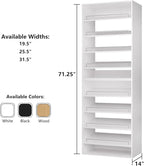 ROOMTEC Modular Closet System, 31.5" Shoe Shelf Closet Tower Wall-Mounted - Image 2
