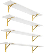 DINZI LVJ Long Wall Shelves, 47.3" Wall Mounted Shelves, Large Floating Shelves by DINZILVJ