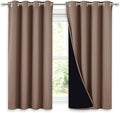 NICETOWN Bedroom Full Blackout Curtain Panels, Super Thick Insulated Window by NICETOWN
