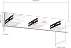 SineRise LED Modern Bathroom Vanity Light Fixtures, Chrome Modern Acrylic - Image 4
