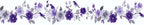 Purple Floral Wallpaper Border 196x4 Inch Peel and Stick Wall Border Self - Image 2