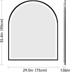 Arched LED Mirror for Bathroom 30"x36", 3 Color Changing, Shatterproof - Image 8