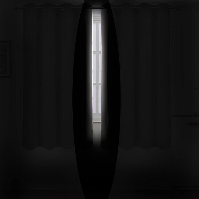 LEMOMO Light Beige Thermal Blackout Curtains/52 x 72 Inch/Set of 2 Panels Room - Image 3