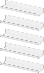 RLAVBL 5 Pack Acrylic Shelves, Living Room, Kitchen Storage by RLAVBL
