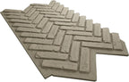 EverStone Herringbone Faux Brick Panel, 46 1/2"W x 25 1/4"H x 1"D, Vintage - Image 6