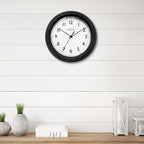 PresenTime & Co. 8.5" Modern Farmhouse Essential Wall Clock, Silent non Ticking - Image 5