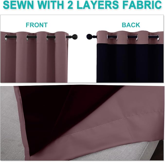 NICETOWN Extra Long Truly Blackout Drapes - Image 5