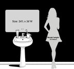 LED Bathroom Mirror, 36 x 24 Inch Anti-Fog Wall Mirror - Image 7