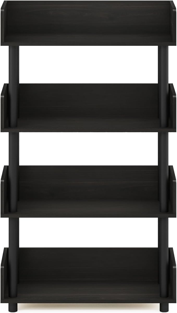 Furinno TURN-N-TUBE 4-Tier Display Shelf, Storage Shelves, Book Shelf, Open - Image 5