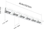 Ralbay Modern LED Bathroom Vanity Lights 6 Lights Acrylic Stainless Steel LED - Image 5