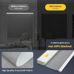Motorized Blinds with Remote, Grasscloth Fabric Smart Blinds with Valance Cover - Image 3