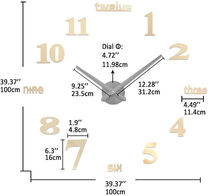 VANGOLD Design Decorative Wall Clock - Image 3