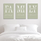 GUBIYU Farmhouse Family Wall Art Set of 3, Home Love Framed Canvas Prints - Image 5