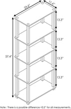 Furinno Turn-N-Tube 5-Tier Multipurpose Shelf / Display Rack / Storage Shelf / - Image 2