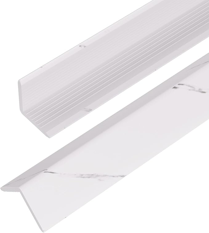 OUZUGIE 8-Pack 57 Inches, WPC Slat Wall Panel Trim, Corner Guard by OUZUGIE