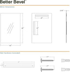 Better Bevel Frameless Rectangle Mirror - Image 5