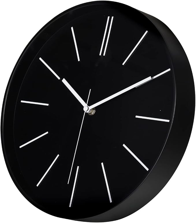 zyzamay Modern 12 Inch Round 3D Wall Clock, Silent Quartz Battery Operated - Image 8