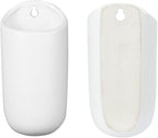 MyGift Set of 4 Mini Matte White Ceramic Indoor Wall Planter, 6 Inch - Image 6