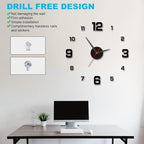 3D DIY Luminous Dial Acrylic Frameless Silent Wall Clock - Image 3