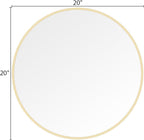 WallBeyond 20 inch Round Mirror Gold Circle Wall Mirror - Image 7