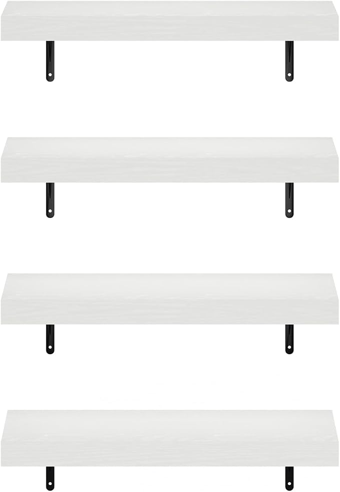 Furinno Tanna Floating Shelves for Wall Set of 4, 22-Inch Wall Shelf, Triple - Image 6
