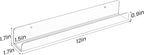 upsimples 10 Pack Clear Acrylic Shelves, 1.7" x12" Clear Wall Shelves - Image 5