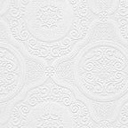 Manhattan Comfort Carter Series Vinyl Textured Paintable Floral Scroll Boarded - Image 2