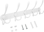 TICONN Wall Mounted Coat Rack, Five Heavy Duty Tri Hooks All Metal Construction by TICONN