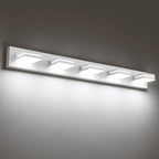 SineRise LED Modern Bathroom Vanity Light Fixtures, Matte White Modern Acrylic by SINERISELIGHTING