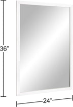 BOMINICA Rectangular Wall Mirror 24” x 36” Bathroom Mirror Framed Wall Mirror - Image 4
