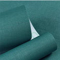 Yancorp Textured Fabric Emrald Green Peel and Stick Wallpaper by YancorpHomeDecor