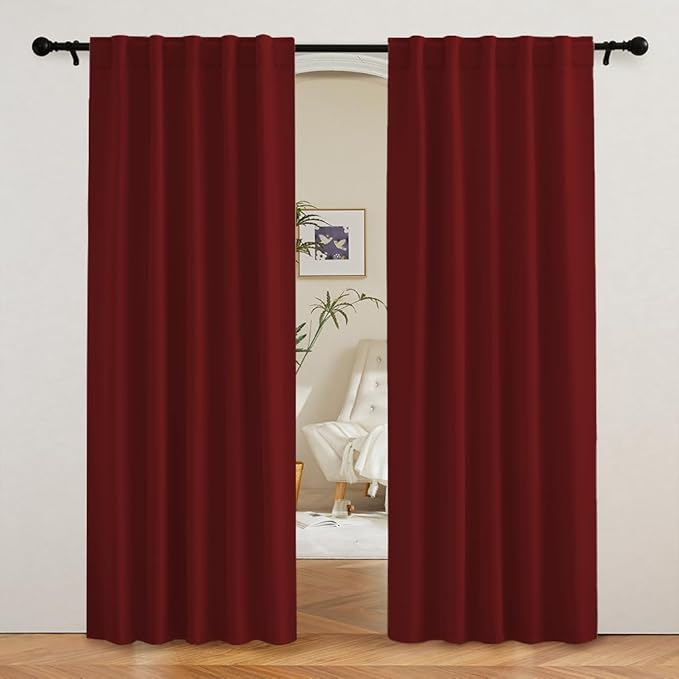 RYB HOME Blackout Curtains for Living Room, Privacy Thermal Insulating Window by RYBHOME