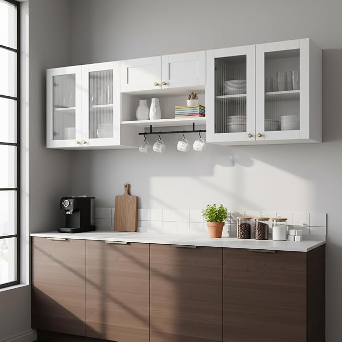 70.8"L Wall Mounted Laundry Room Cabinet Set - Image 3