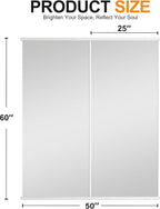 Delma Large Full Body Mirror for Yoga, Frameless Wall-Mounted Glass Panel 2PCS - Image 5