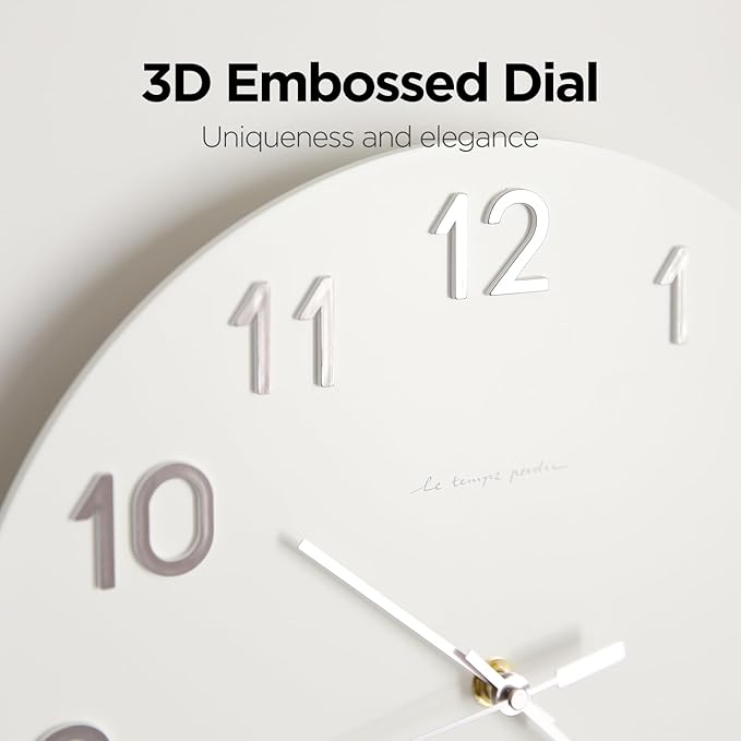 mooas 3D Numbers Modern Wall Clock - Image 3