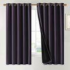NICETOWN 100% Blackout Lined Curtains, 1 Pair, 2 Thick Layers Completely by NICETOWN