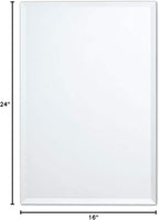 Better Bevel Frameless Rectangle Mirror, 16-in x 24-in Bathroom Wall Mirror - Image 10