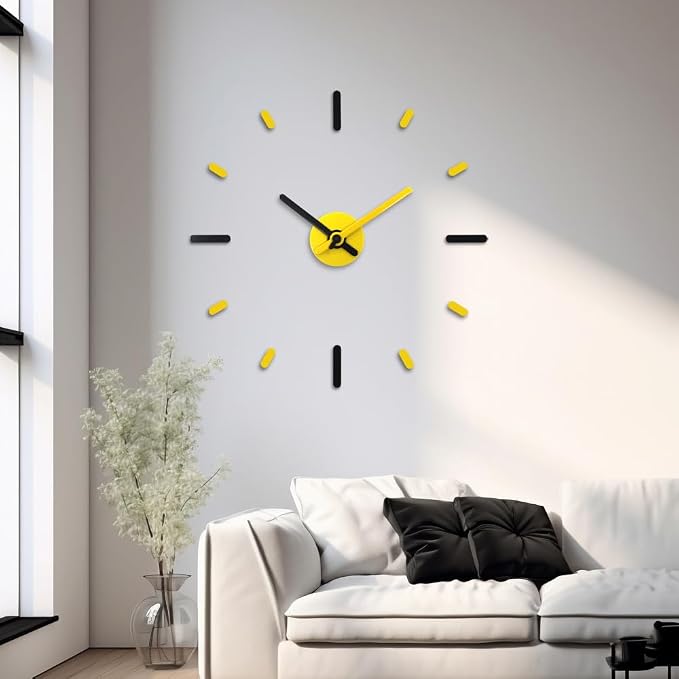Presentime & Co Large Frameless DIY Wall Clock - Image 6