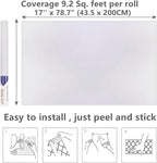 Arthome 17''x78.7'' White Contact Paper, Self Adhesive Wallpaper Waterproof - Image 3