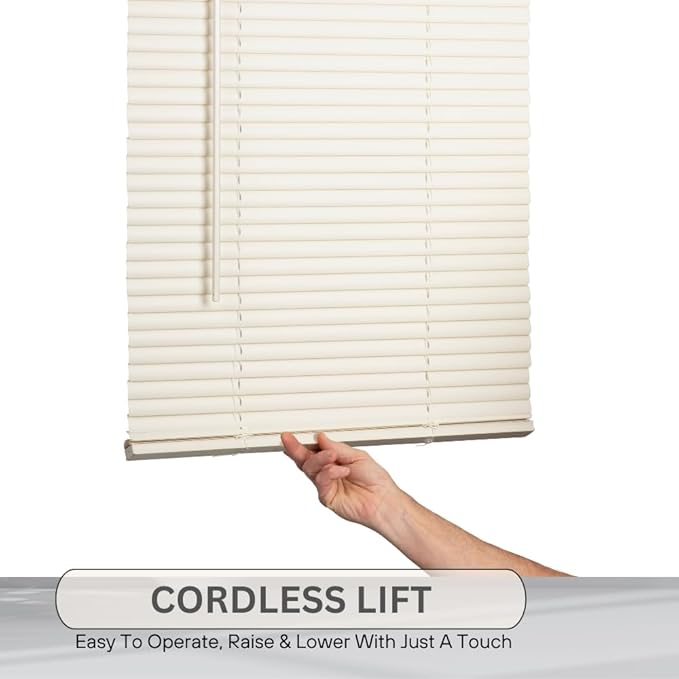LOTUS & WINDOWARE Cordless Mini Blind, 34.5" Wide x 64" Long - Image 3